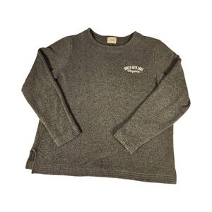 Artisans Smith Mountain Lake Virginia Sweatshirt Pullover Cozy Knit Gray‎ M